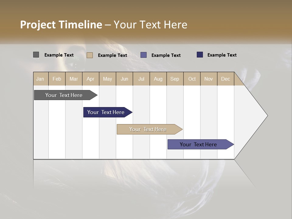 Contrast White Hair PowerPoint Template