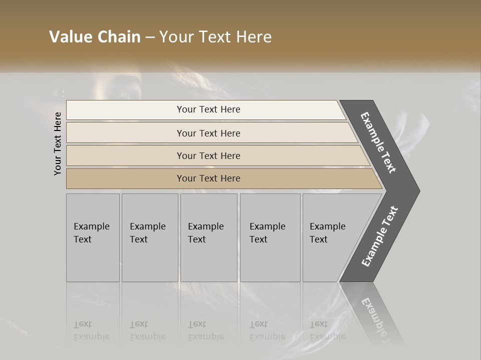 Contrast White Hair PowerPoint Template