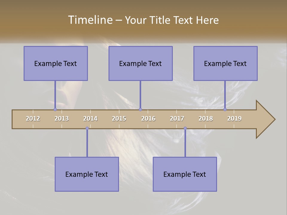 Contrast White Hair PowerPoint Template