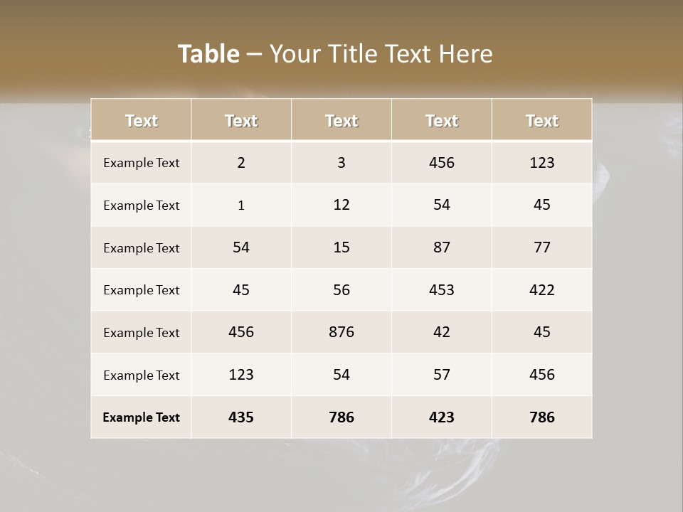 Contrast White Hair PowerPoint Template