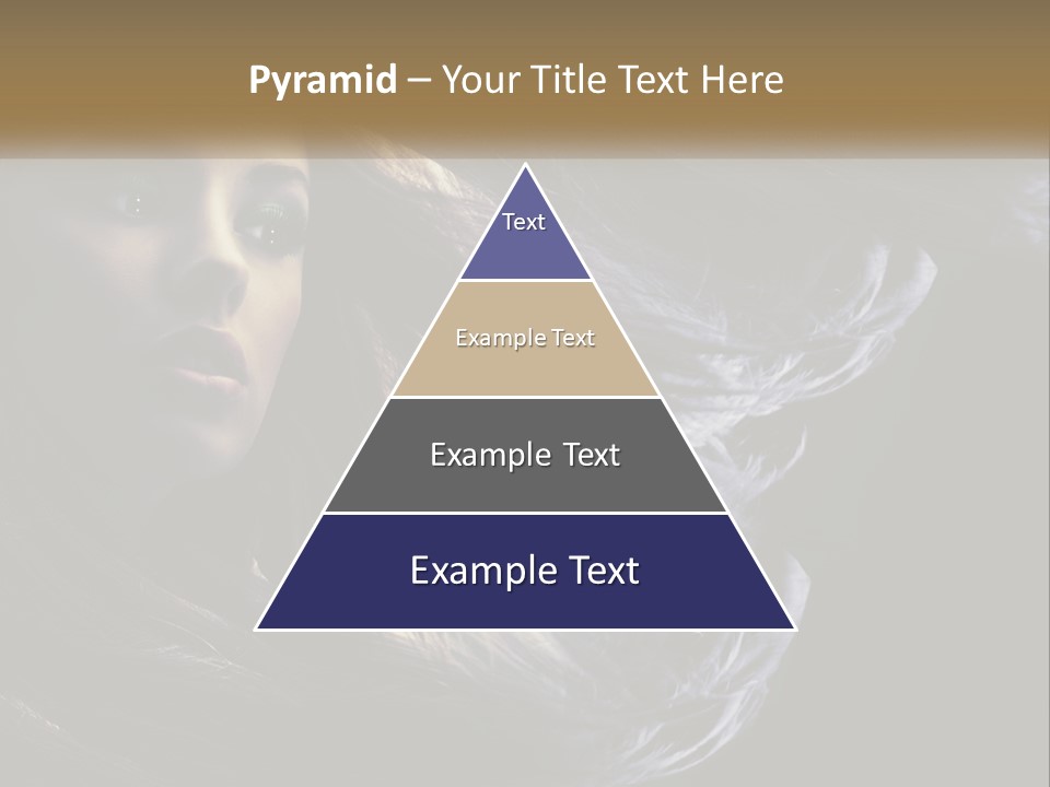 Contrast White Hair PowerPoint Template