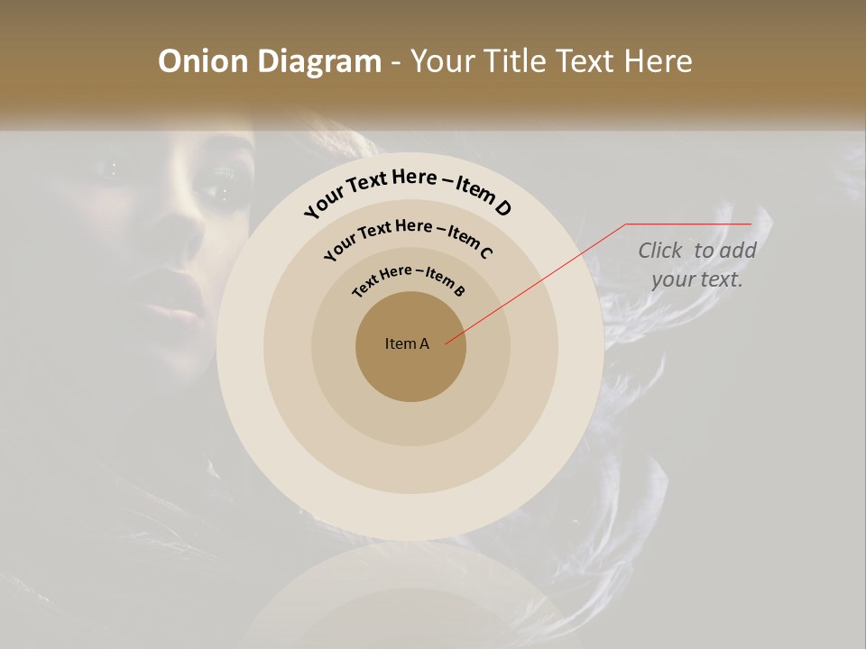 Contrast White Hair PowerPoint Template