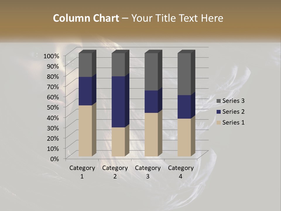 Contrast White Hair PowerPoint Template