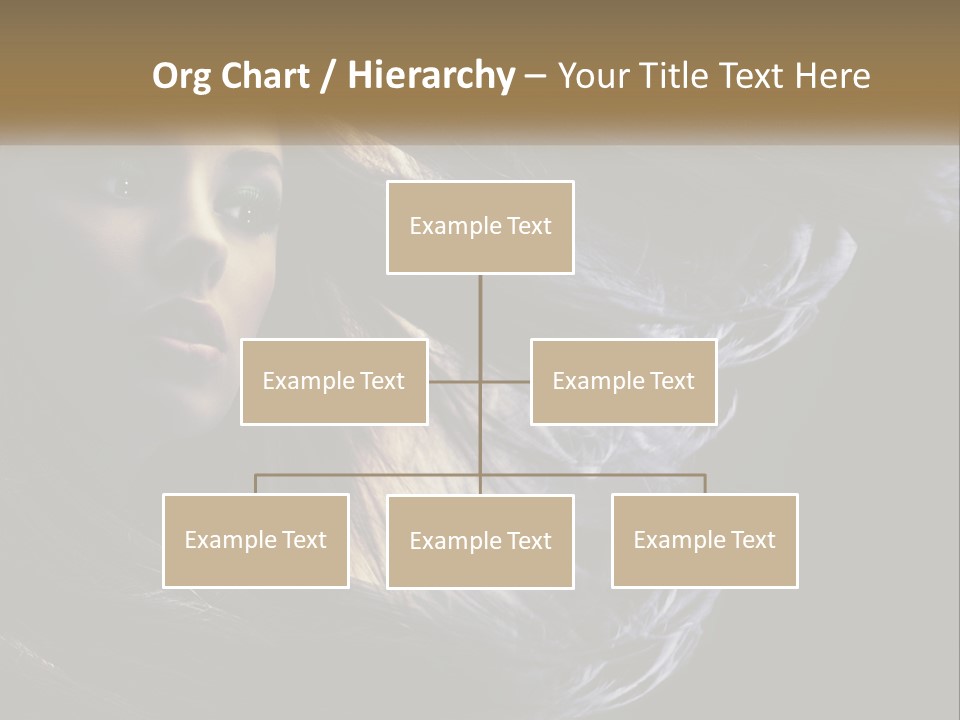 Contrast White Hair PowerPoint Template