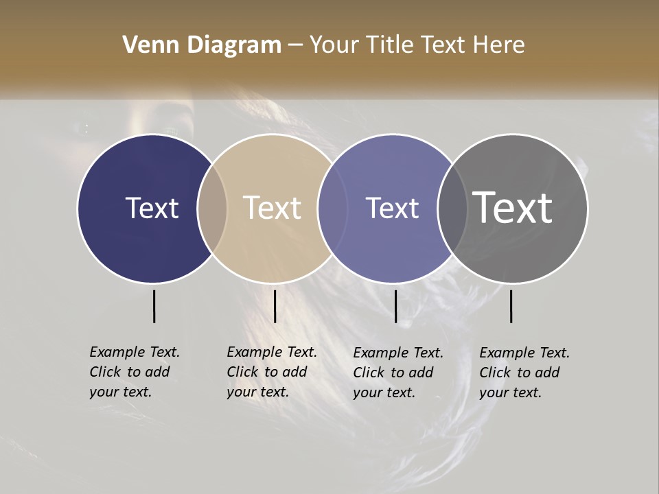 Contrast White Hair PowerPoint Template