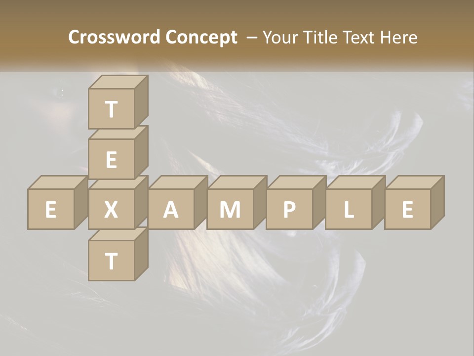 Contrast White Hair PowerPoint Template