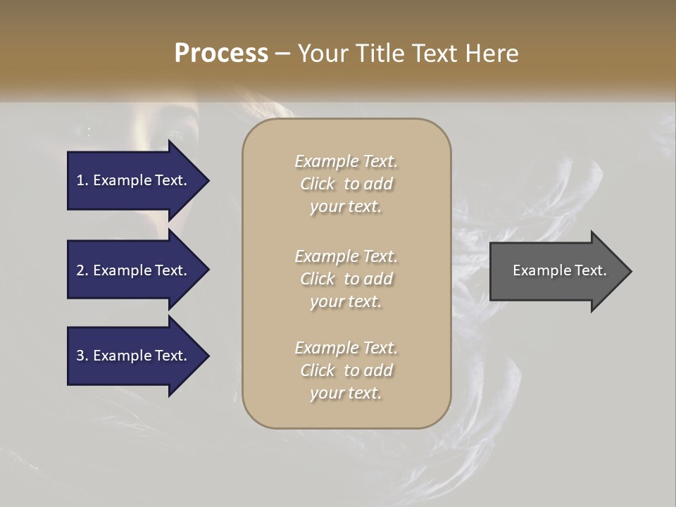 Contrast White Hair PowerPoint Template