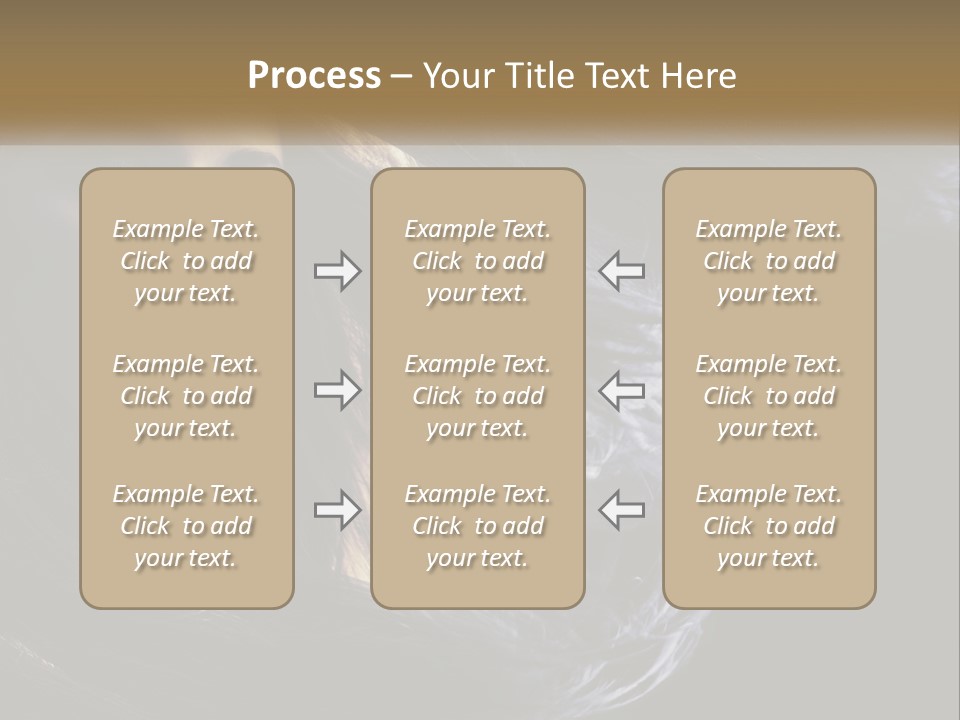 Contrast White Hair PowerPoint Template