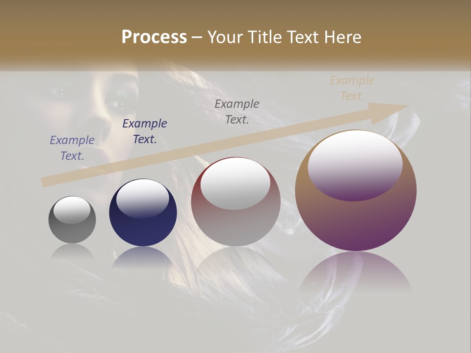 Contrast White Hair PowerPoint Template