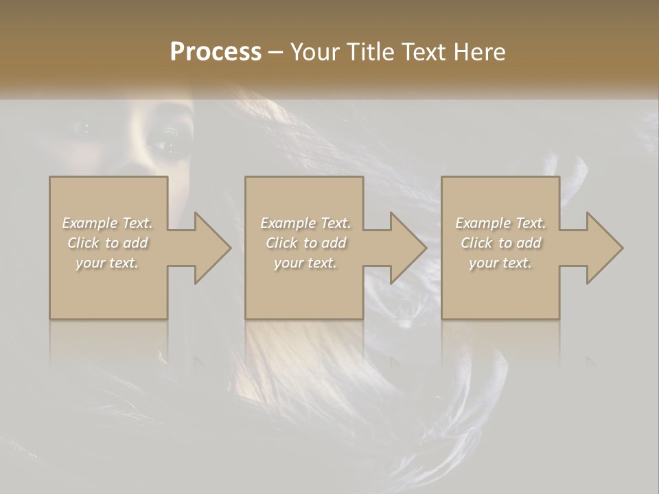 Contrast White Hair PowerPoint Template
