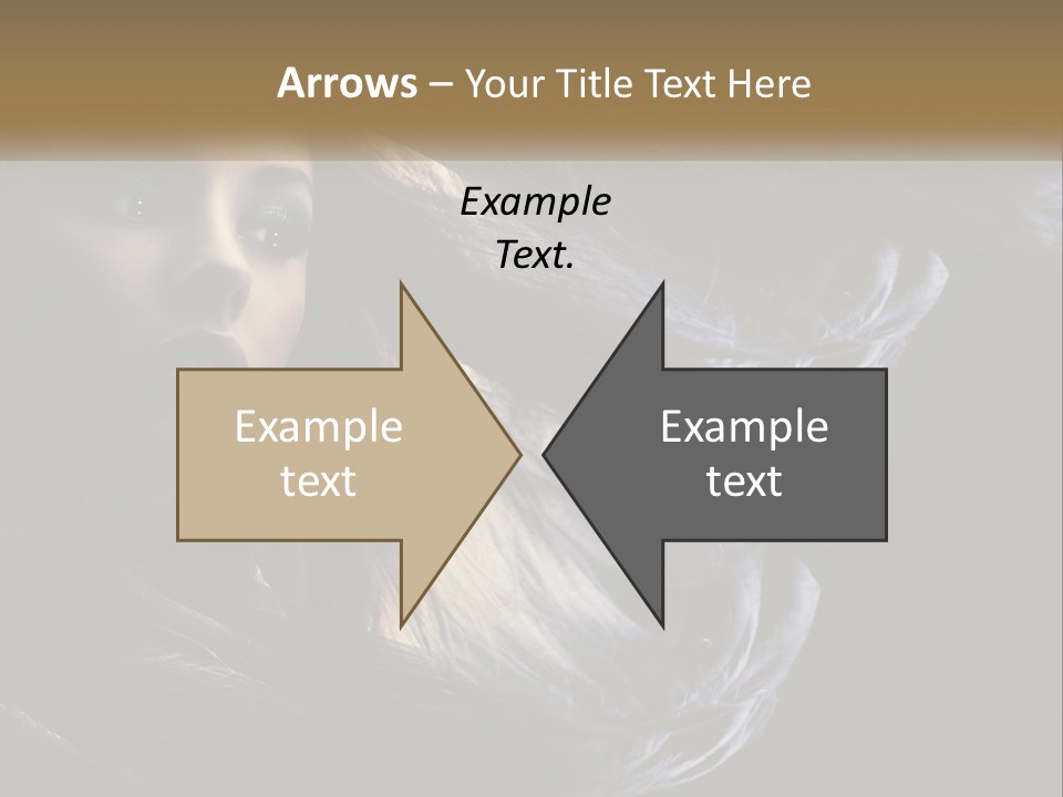 Contrast White Hair PowerPoint Template