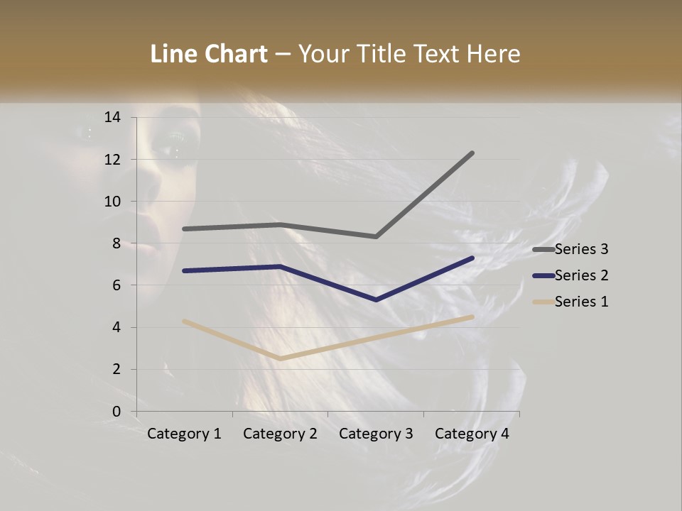 Contrast White Hair PowerPoint Template