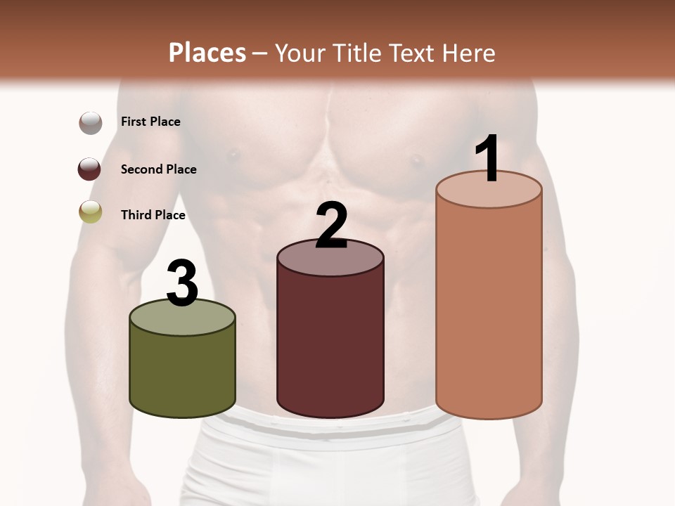A Man In Underwear Is Posing For A Picture PowerPoint Template