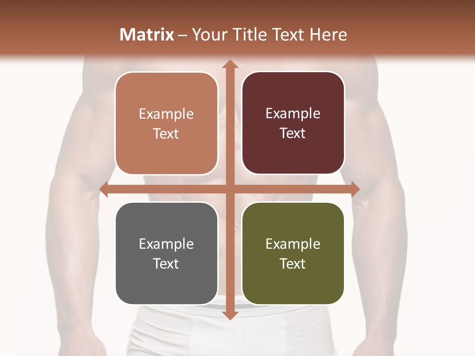 A Man In Underwear Is Posing For A Picture PowerPoint Template