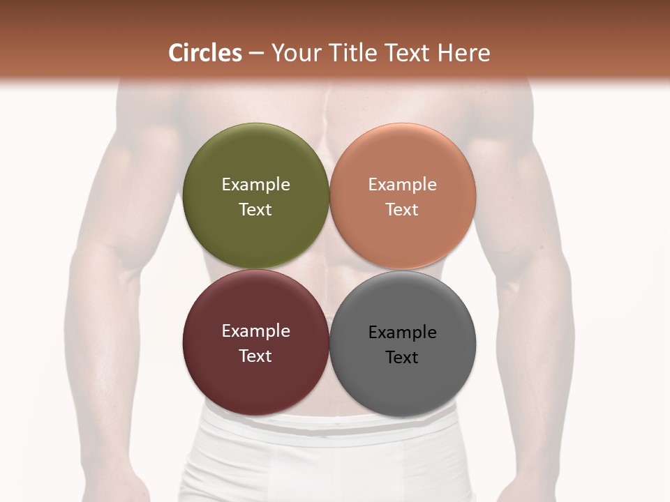A Man In Underwear Is Posing For A Picture PowerPoint Template