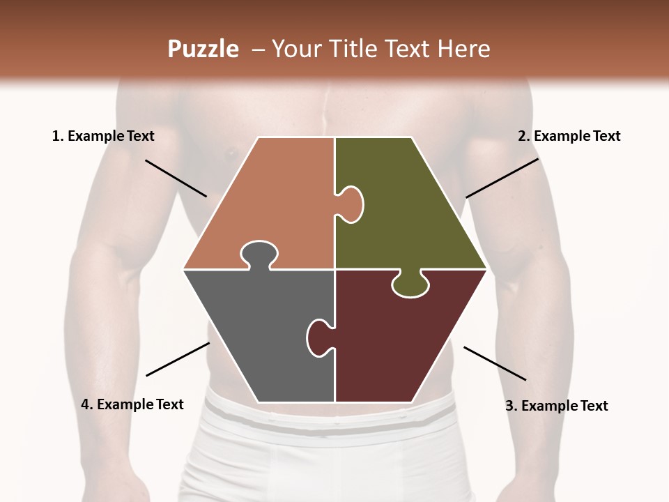 A Man In Underwear Is Posing For A Picture PowerPoint Template