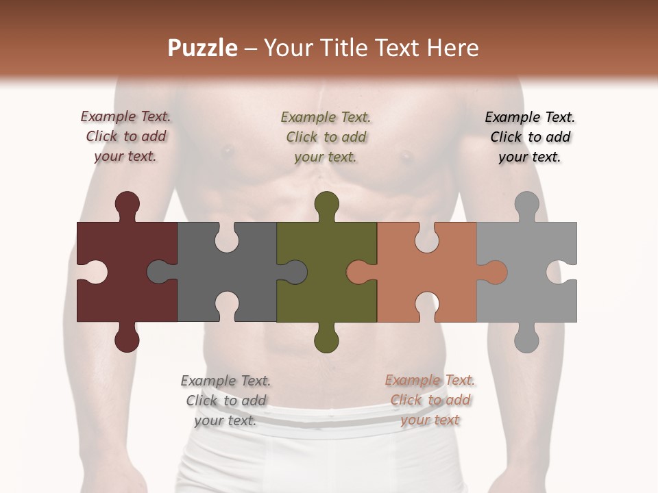 A Man In Underwear Is Posing For A Picture PowerPoint Template