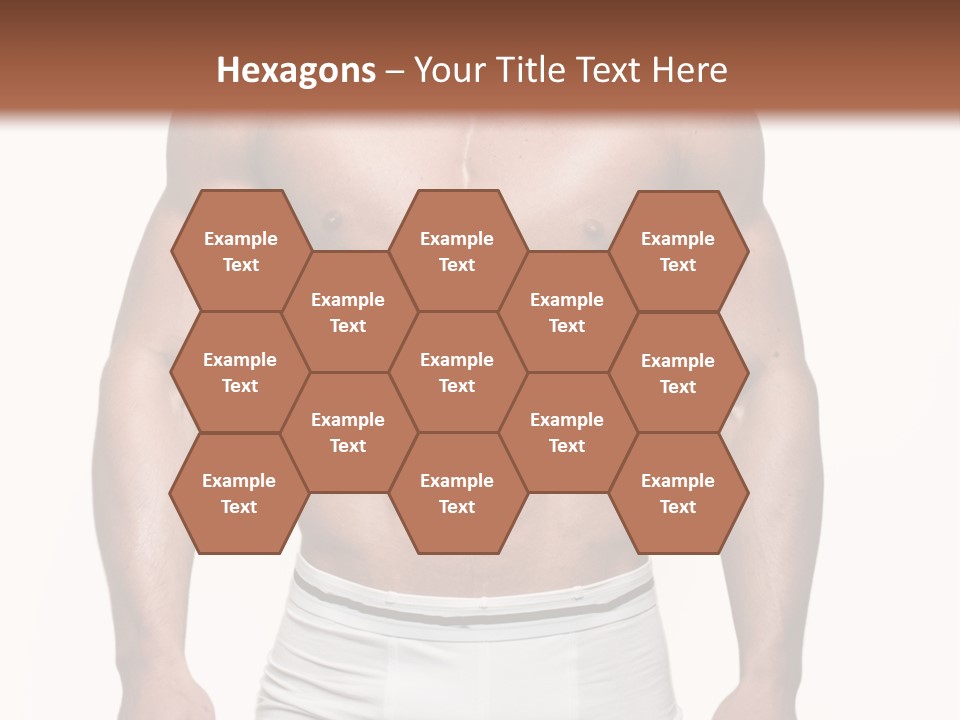 A Man In Underwear Is Posing For A Picture PowerPoint Template