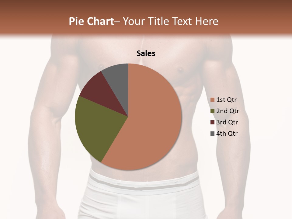 A Man In Underwear Is Posing For A Picture PowerPoint Template