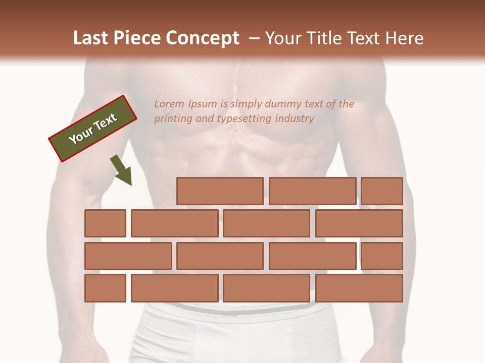 A Man In Underwear Is Posing For A Picture PowerPoint Template