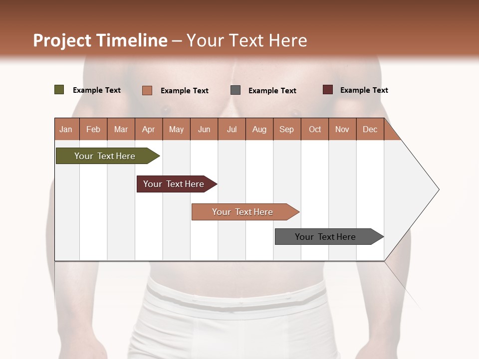 A Man In Underwear Is Posing For A Picture PowerPoint Template