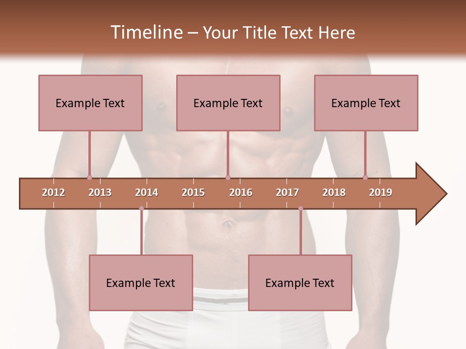 A Man In Underwear Is Posing For A Picture PowerPoint Template