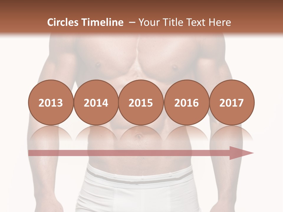 A Man In Underwear Is Posing For A Picture PowerPoint Template