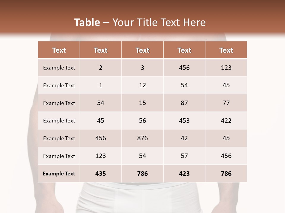 A Man In Underwear Is Posing For A Picture PowerPoint Template