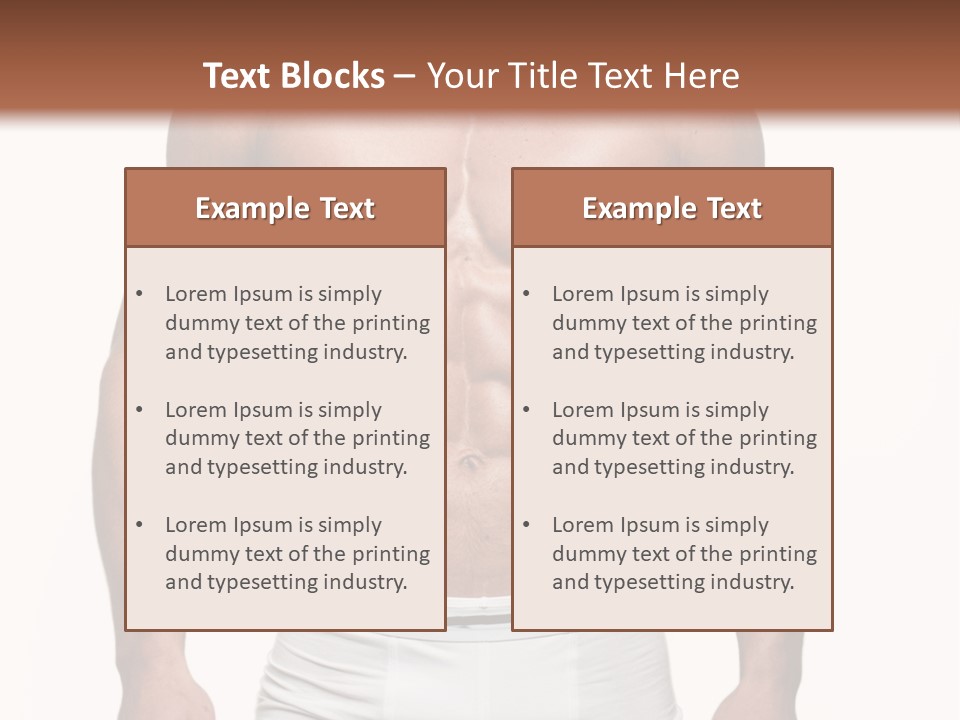 A Man In Underwear Is Posing For A Picture PowerPoint Template