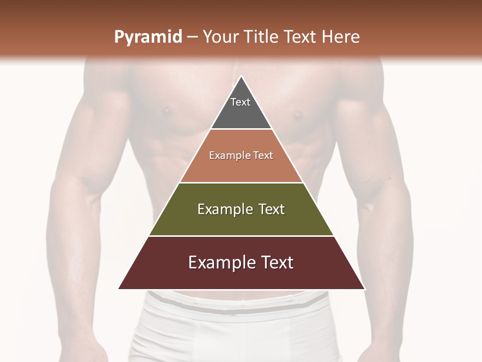 A Man In Underwear Is Posing For A Picture PowerPoint Template