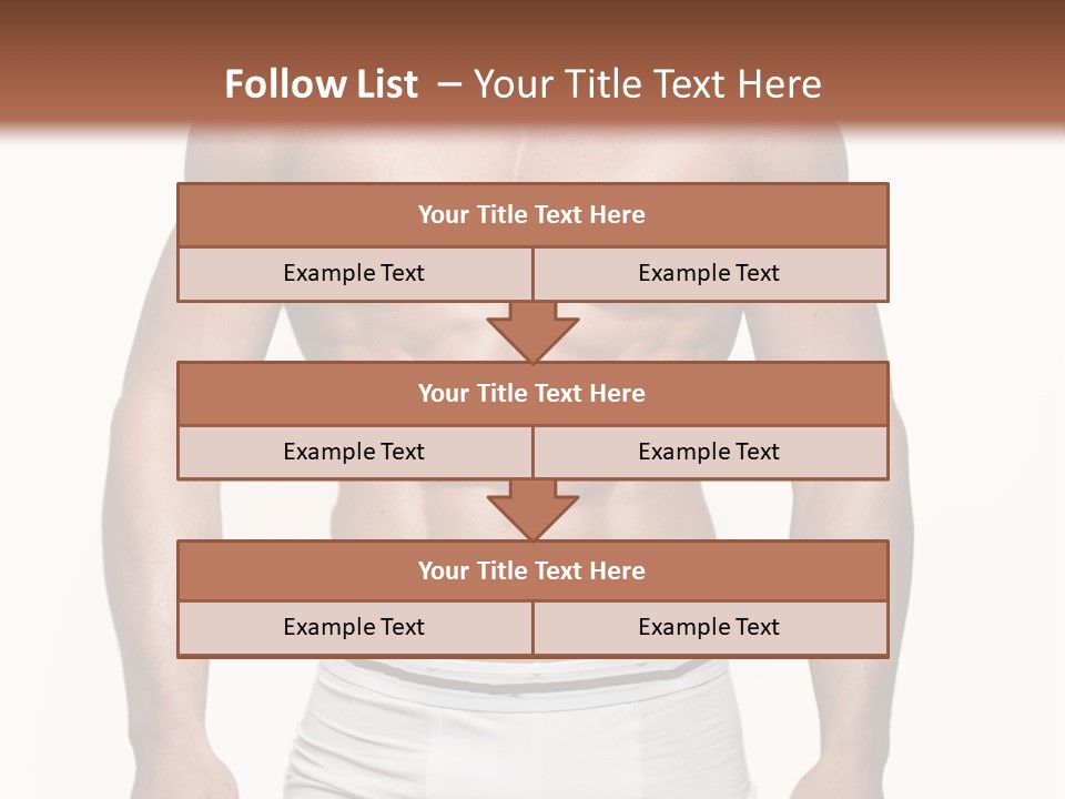 A Man In Underwear Is Posing For A Picture PowerPoint Template