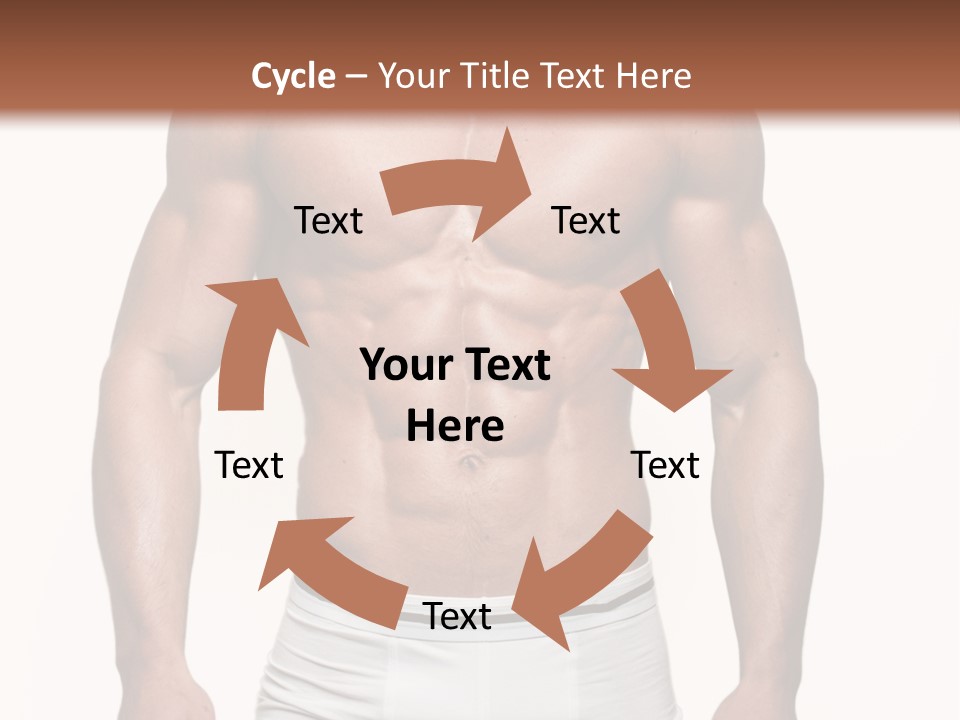 A Man In Underwear Is Posing For A Picture PowerPoint Template