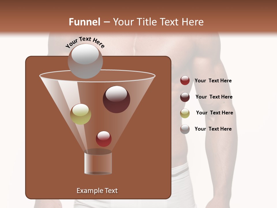 A Man In Underwear Is Posing For A Picture PowerPoint Template