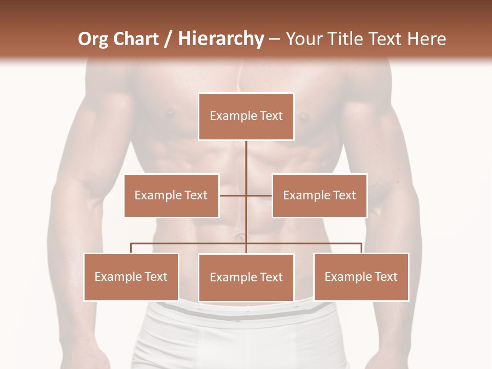 A Man In Underwear Is Posing For A Picture PowerPoint Template