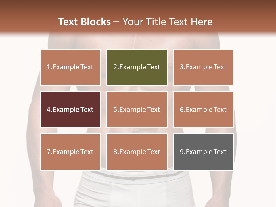 A Man In Underwear Is Posing For A Picture PowerPoint Template