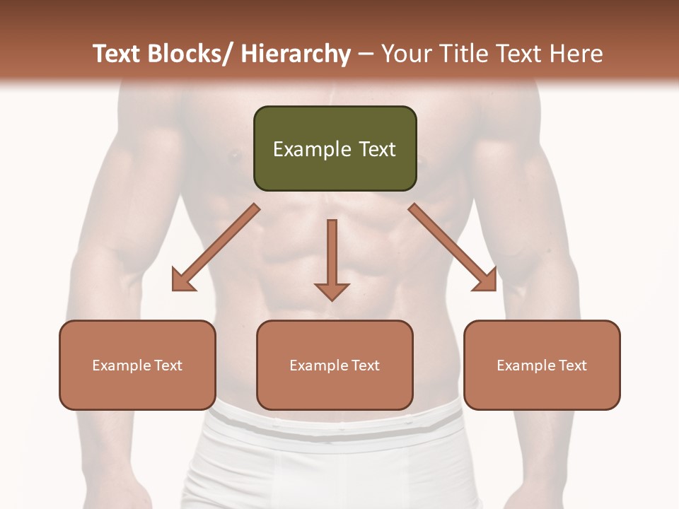 A Man In Underwear Is Posing For A Picture PowerPoint Template