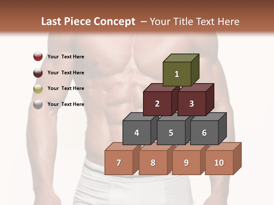 A Man In Underwear Is Posing For A Picture PowerPoint Template