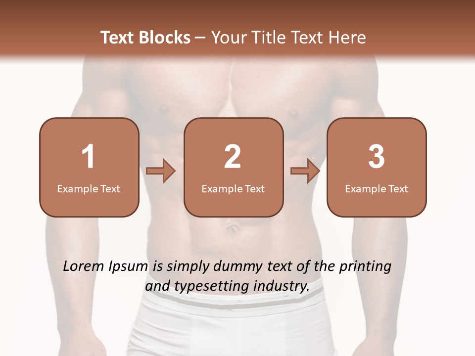 A Man In Underwear Is Posing For A Picture PowerPoint Template