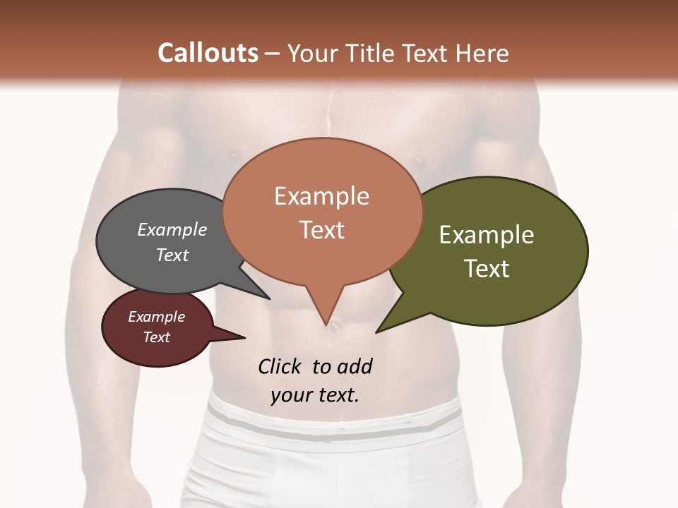 A Man In Underwear Is Posing For A Picture PowerPoint Template