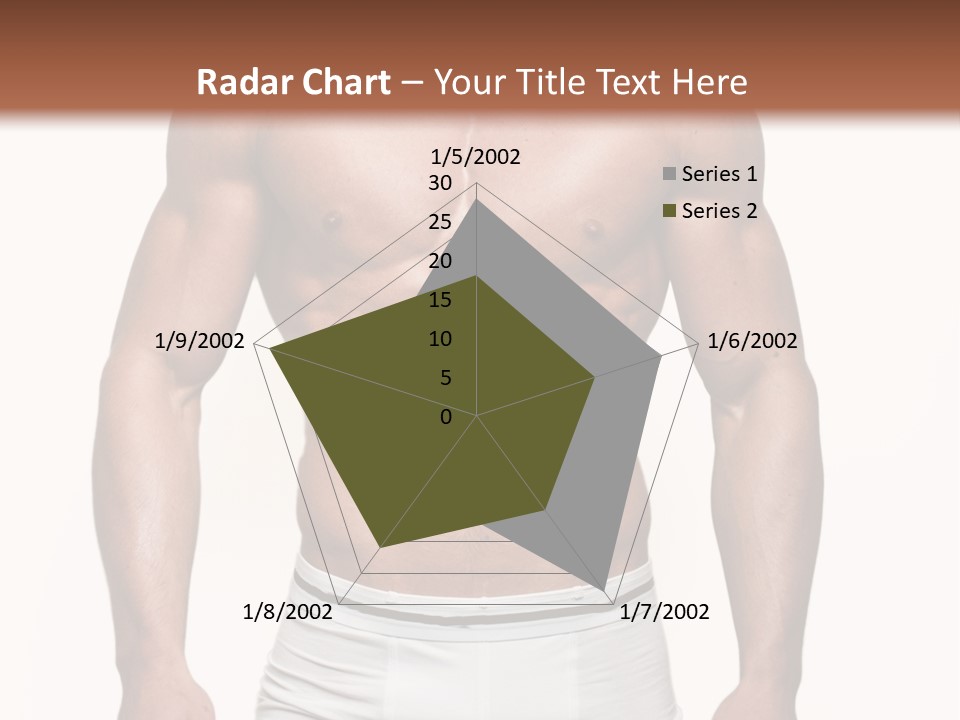 A Man In Underwear Is Posing For A Picture PowerPoint Template