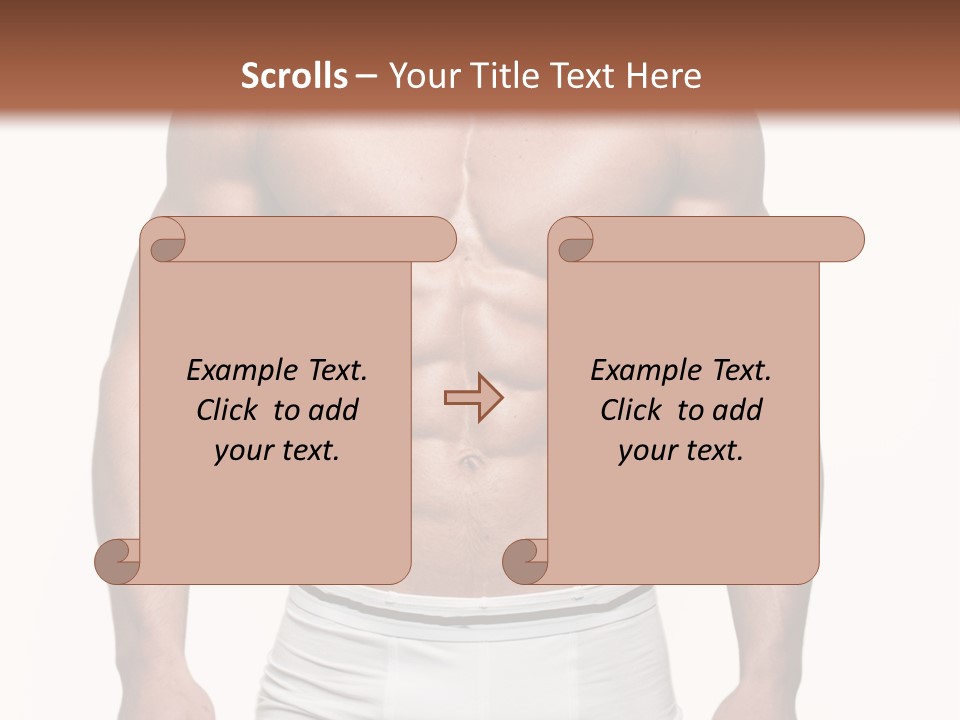 A Man In Underwear Is Posing For A Picture PowerPoint Template