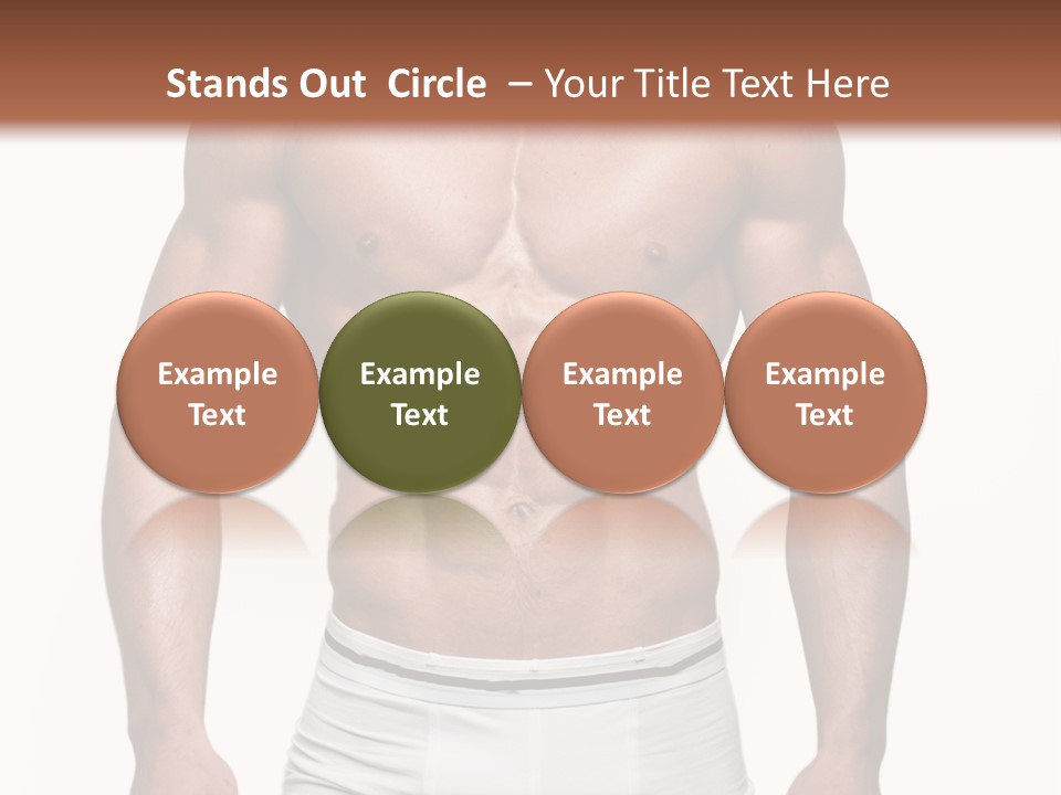 A Man In Underwear Is Posing For A Picture PowerPoint Template