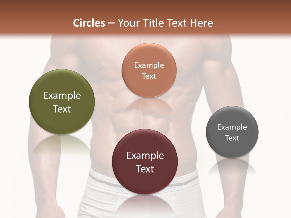 A Man In Underwear Is Posing For A Picture PowerPoint Template
