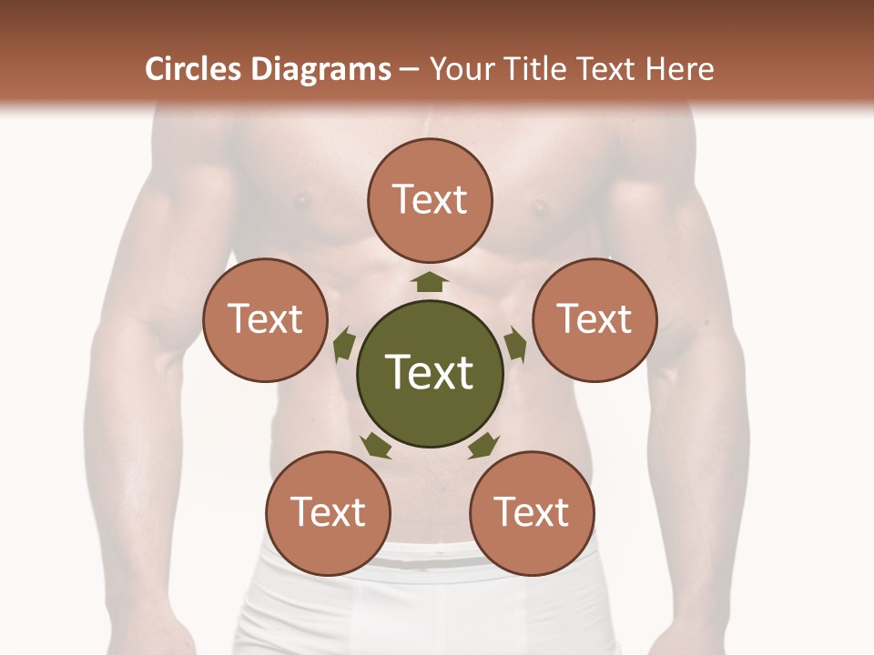 A Man In Underwear Is Posing For A Picture PowerPoint Template