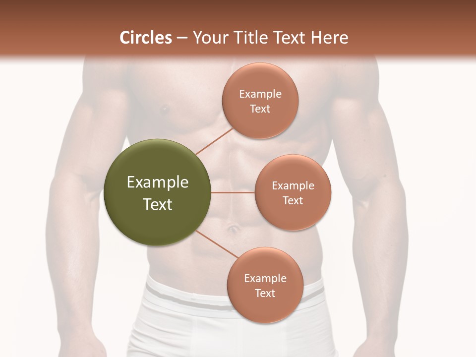 A Man In Underwear Is Posing For A Picture PowerPoint Template