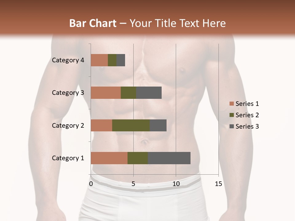 A Man In Underwear Is Posing For A Picture PowerPoint Template