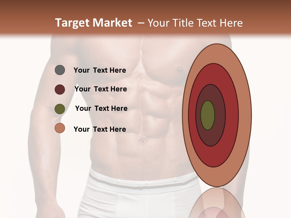 A Man In Underwear Is Posing For A Picture PowerPoint Template
