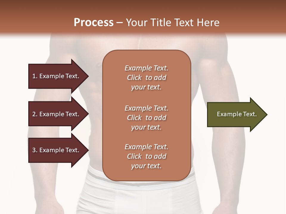 A Man In Underwear Is Posing For A Picture PowerPoint Template