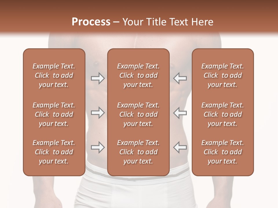 A Man In Underwear Is Posing For A Picture PowerPoint Template