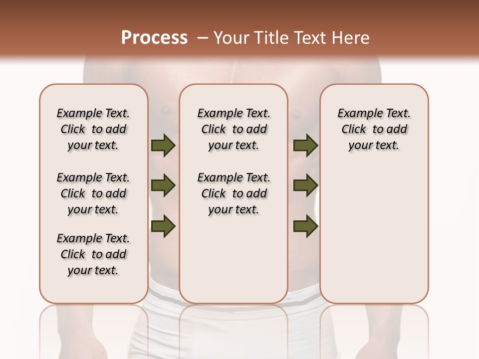 A Man In Underwear Is Posing For A Picture PowerPoint Template